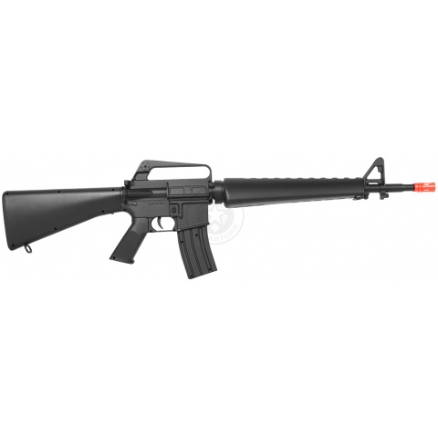 WellFire M16A1 Tactical Carbine Spring Rifle w/ Triangle Split Handguard (Color: Black)