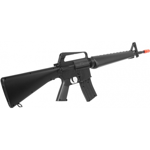 WellFire M16A1 Tactical Carbine Spring Rifle w/ Triangle Split Handguard (Color: Black)