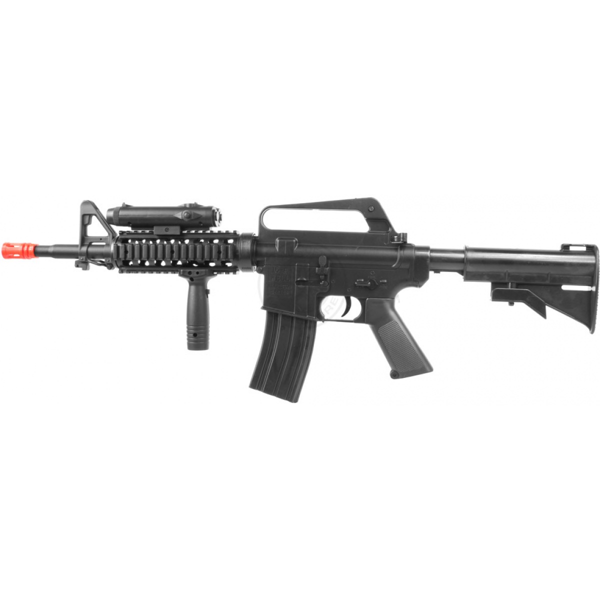 WellFire Airsoft M4 RIS Spring Rifle w/ Tactical Accessories Airsoft