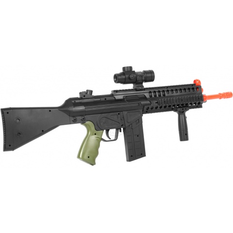 WellFire D33-Airsoft Spring Rifle w/ Flashlight + Scope + Foregrip