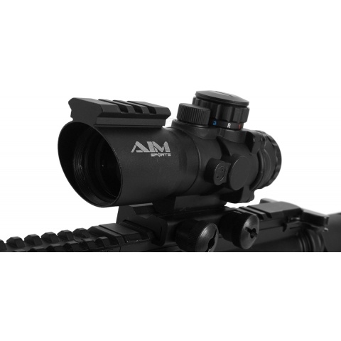 AIM Sports 4x32 Airsoft Red/Green/Blue Dot Scope V2