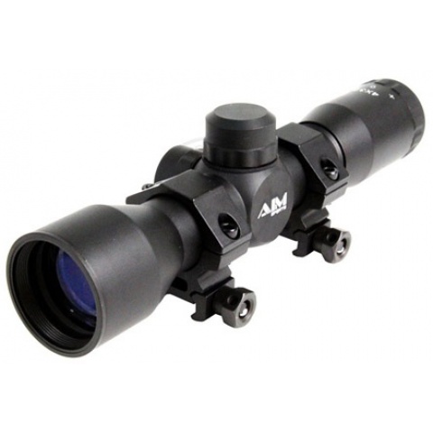AIM Sports 4x32 Compact Mil-Dot Airsoft Tactical Combat Scope