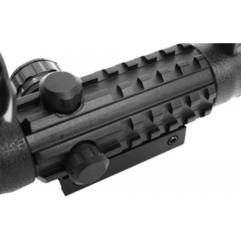 AIM Sports 1x25 Dual Illuminated Red & Green Dot Scope w/ Integrated Rails