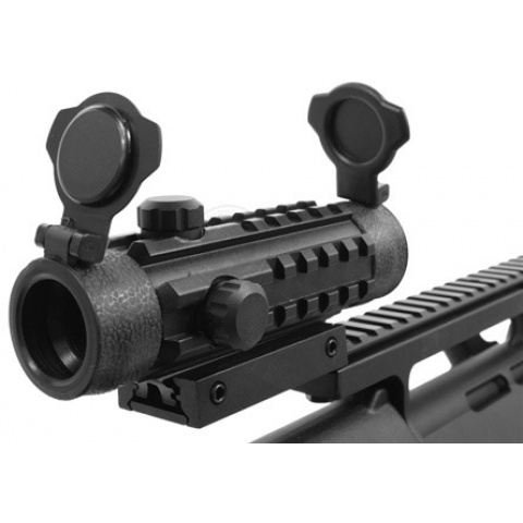 AIM Sports 1x25 Dual Illuminated Red & Green Dot Scope w/ Integrated Rails