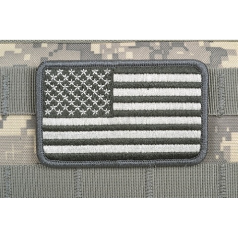 AMS American Flag Patch - ACU/ GRAY - Premium Hi-Fidelity Patch Series