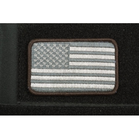 AMS American Flag Patch - BLACK/ SWAT - Premium Hi-Fidelity Series