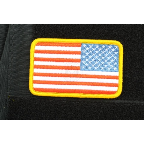 AMS Reverse American Flag Patch - Full Color - Hi-Fidelity Series