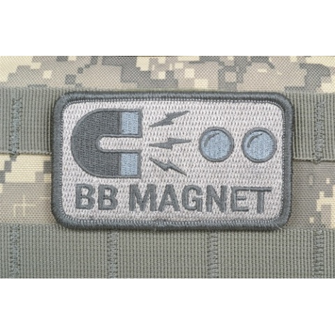 AMS Airsoft BB Magnet Patch - Gray/ ACU - Premium Hi-Fidelity Series