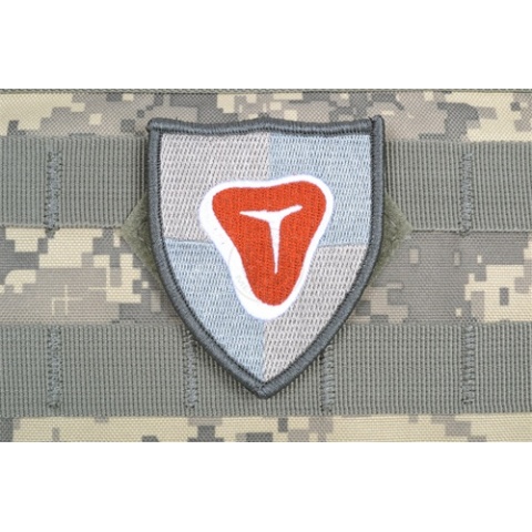 AMS Airsoft Premium Meat Shield Patch - GRAY/ ACU