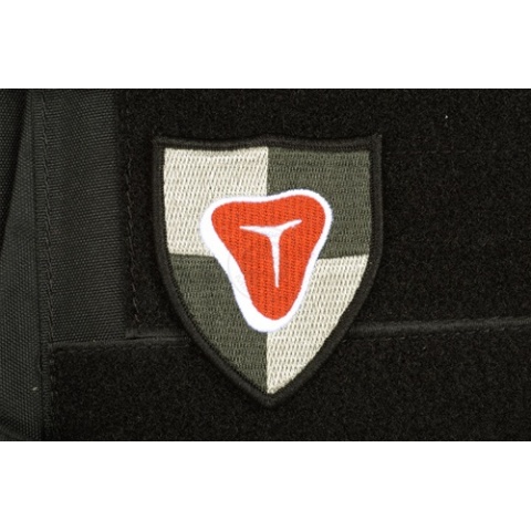 AMS Airsoft Premium Meat Shield Patch - BLACK/ SWAT Color