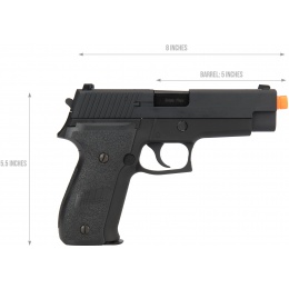 WE-Tech F226 Gas Blowback Airsoft Pistol (Color: Black)