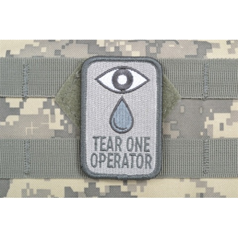 AMS Airsoft Tear One Operator Patch - ACU - Hi-Fidelity Patch Series