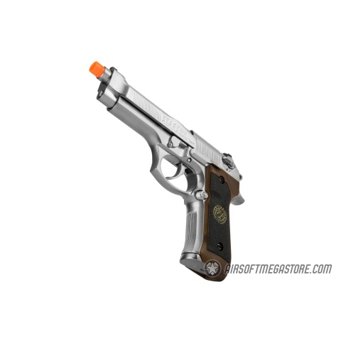 WE Tech RPD Biohazard Samurai Edge M92 GBB Pistol (Semi-Auto/Full-Auto) - SILVER