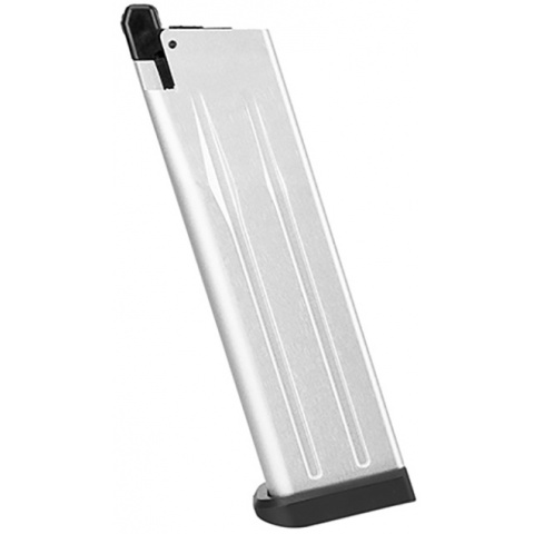 WE Tech 28rd 4.3 Hi-Capa Gas Blowback GBB Airsoft Pistol Magazine - SILVER