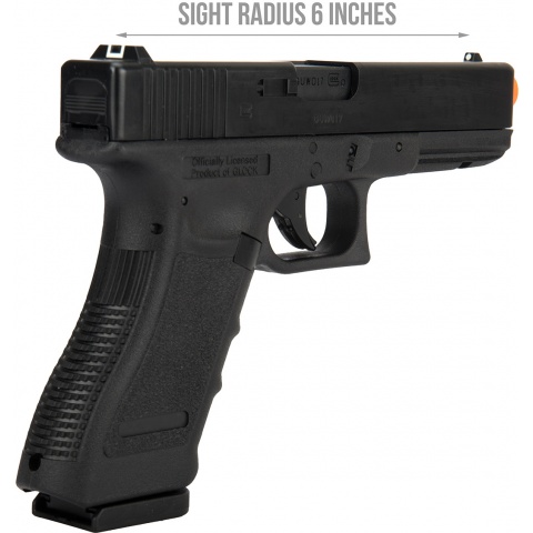 Elite Force Licensed Glock 17 Gen 3 CO2 Blowback Airsoft Pistol - BLACK