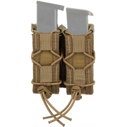High Speed Gear Polymer Double Pistol TACO® Magazine Pouch - COYOTE BROWN