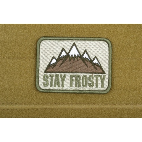 AMS Airsoft Stay Frosty Patch - OD GREEN - Premium Hi-Fidelity Series