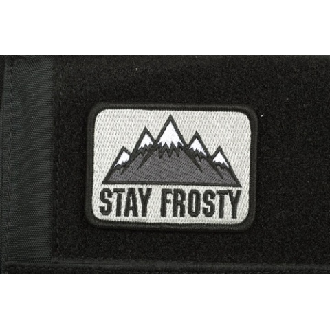 AMS Airsoft Premium Stay Frosty Patch - BLACK/ SWAT Color