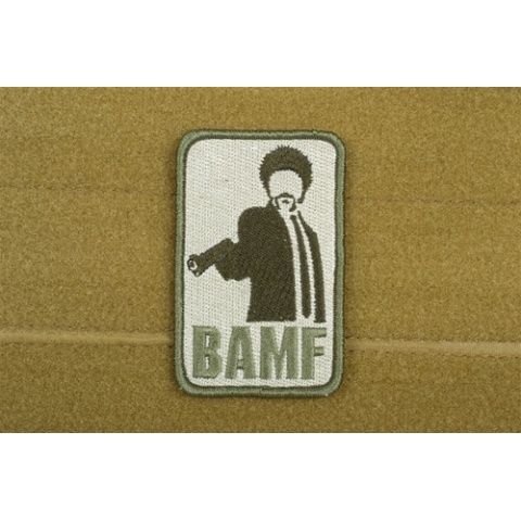 AMS Airsoft BAMF Patch - OD GREEN - Premium Hi-Fidelity Patch Series