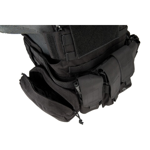 Flyye Industries 1000D Cordura Large Recon Vest w/ 9 Pouches [LRG] - BLACK