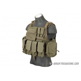 Flyye Industries 1000D Cordura MOLLE Tactical Vest w/ Pouches [MED] (Ranger Green)