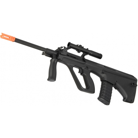 GHK AUG A1 Gas Blowback Airsoft Rifle - BLACK