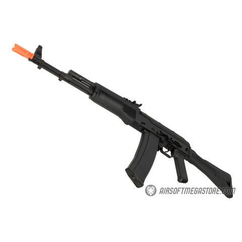 GHK AK74 AKS-74MN Steel Receiver Gas Blowback Airsoft Rifle - BLACK