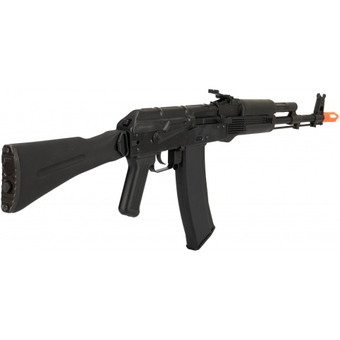 GHK AK74 AKS-74MN Steel Receiver Gas Blowback Airsoft Rifle - BLACK
