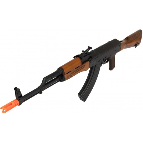 GHK AKM Gas Blowback GBB Airsoft Rifle w/ Real Wood Furniture - BLACK
