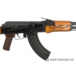 GHK AKM Gas Blowback GBB Airsoft Rifle w/ Real Wood Furniture - BLACK