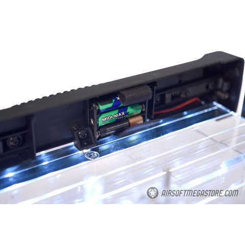 WE-Tech P-Virus Two Tone Full Metal Gas Blowback Airsoft Pistol w/ LED Display Case  (Color: Black & Silver)