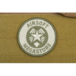 AMS Airsoft Megastore Logo Patch - OD GREEN - Hi-Fidelity Patch Series