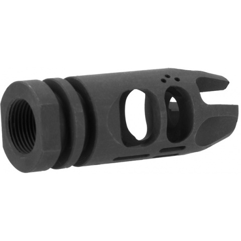 Lancer Tactical Airsoft Flash Hider Muzzle Brake Compensator [14mm CCW]
