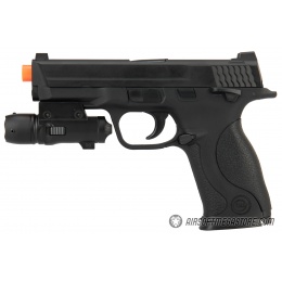 UK ARMS G53 Airsoft Spring Pistol w/ Laser - BLACK