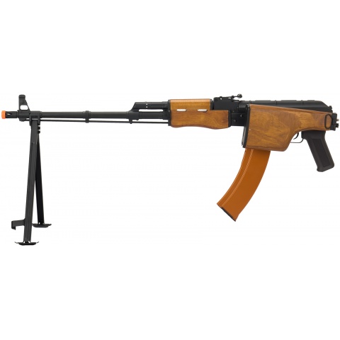 Lancer Tactical RPK Airsoft LMG AEG Rifle w/ Bipod & Folding Stock - WOOD
