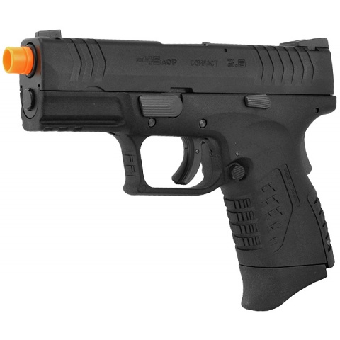 WE Tech DM 3.8 Compact Gas Blowback Airsoft Pistol - BLACK