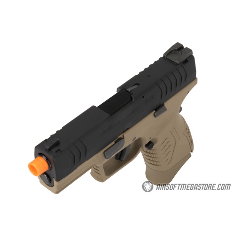 WE Tech X-Tactical 3.8 Compact Gas Blowback Airsoft Pistol - TAN
