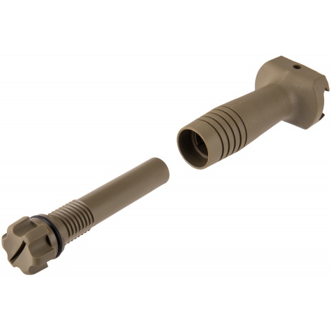 Lancer Tactical Nylon Polymer Picatinny Vertical Foregrip - TAN