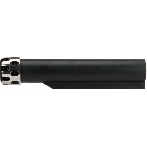 Lancer Tactical Buffer Tube, Extended End Plate, and Enhanced Castle Nut - BLACK