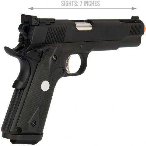 Army Armament Full Metal R30 1911 Gas Blowback Airsoft Pistol - BLACK