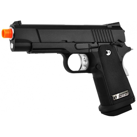 WE-Tech Full Metal Hi-Capa 4.3 Compact Gas Blowback Airsoft Pistol (Color: Black)