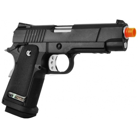 WE-Tech Full Metal Hi-Capa 4.3 Compact Gas Blowback Airsoft Pistol (Color: Black)