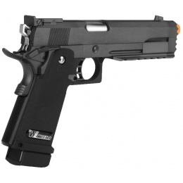 WE Tech Full Metal Hi Capa 5.2 R Version GBB Airsoft Pistol - BLACK