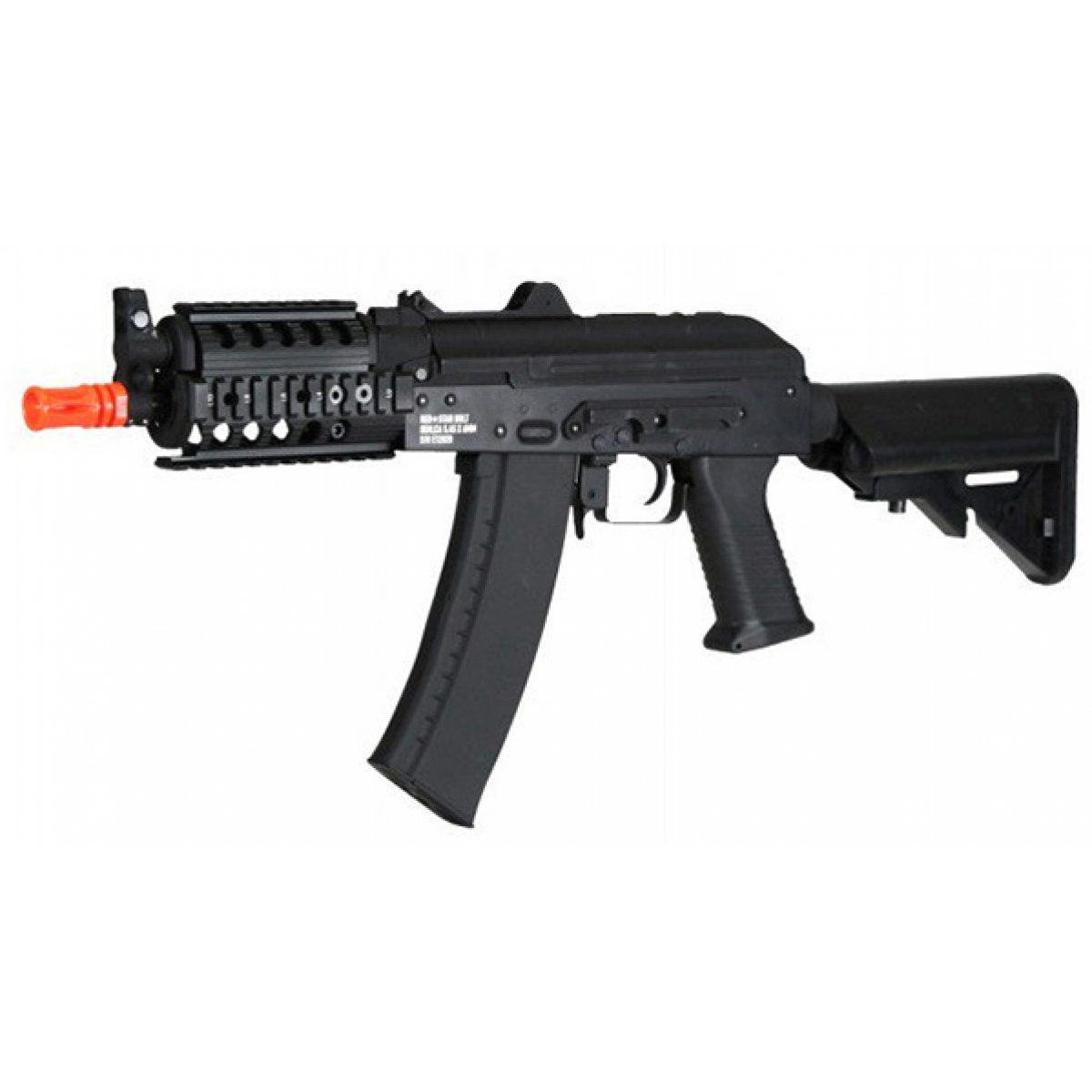 Echo1 RedStar BOLT AKS74U CQB RIS Full Metal Airsoft AEG Rifle BLACK