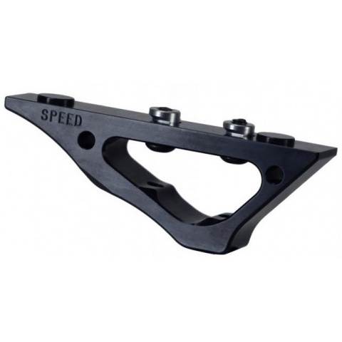 Speed Airsoft Twin Curve Foregrip for KeyMod Rails - BLACK