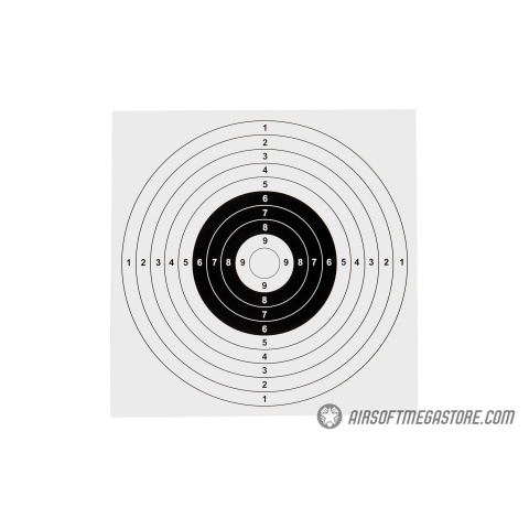 Lancer Tactical Cardboard Bullseye Airsoft Targets