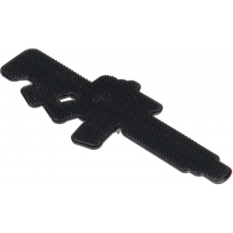 Lancer Tactical LT-34 Rifle PVC Morale Patch - GRAY / RED