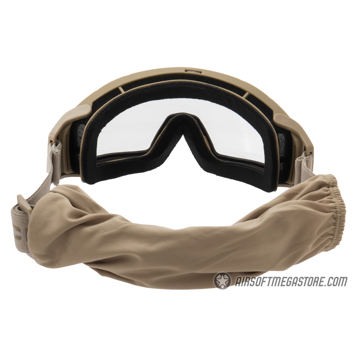 Lancer Tactical Rage Protective Tan Airsoft Goggles CLEAR LENS Airsoft Megastore