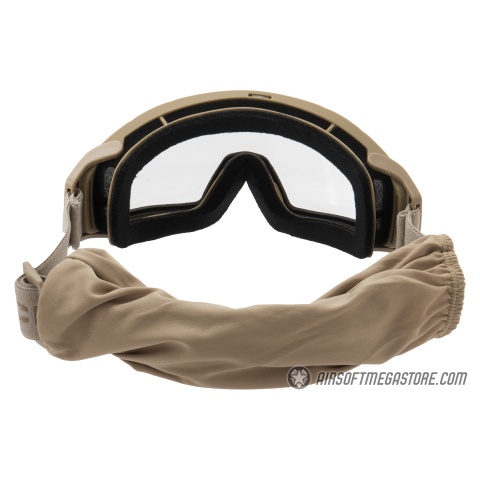 Lancer Tactical Rage Protective Tan Airsoft Goggles - SMOKE/YELLOW/CLEAR LENS