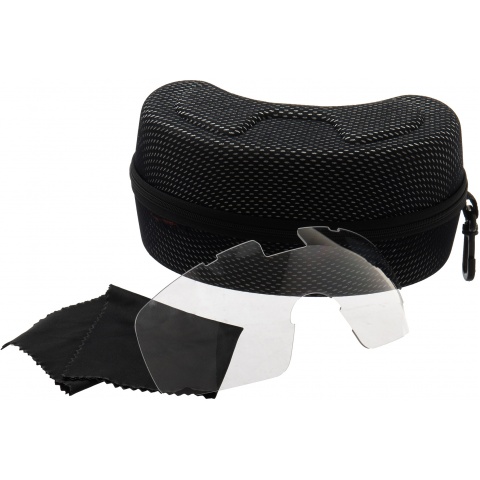 G-Force Full Seal Airsoft Goggles w/ Built-In Fan [Smoke/Clear Lens] - TAN